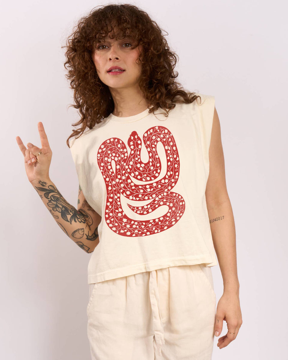 Snake Women's Heavyweight Muscle Tee –