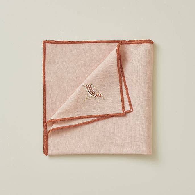 Pink Beach Chair Napkin –