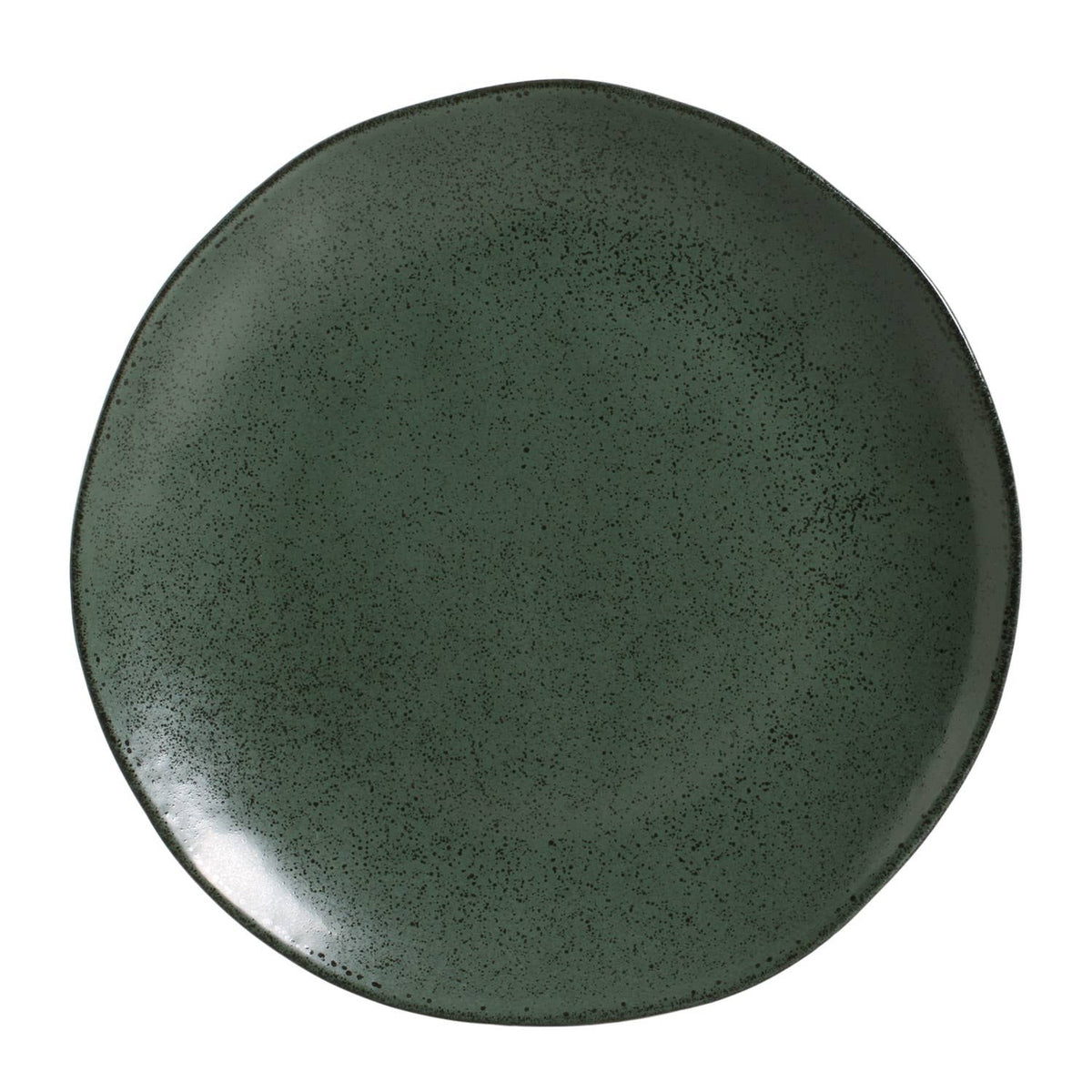 Organic Stoneware Greenery Dinner Plate, 10.4" –