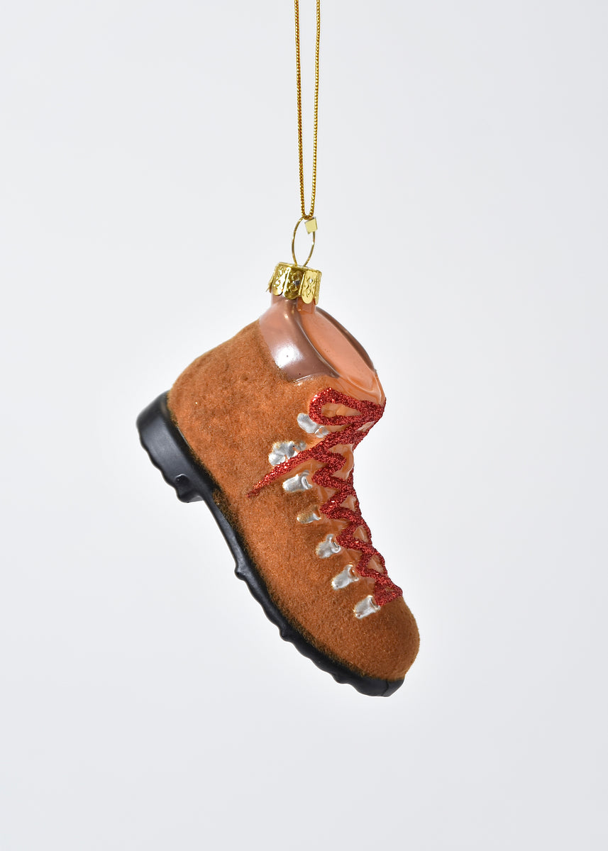 Vintage Hiking Boot Ornament –