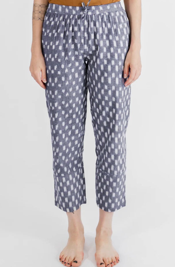 Miller Easy Pant Blue Ikat –