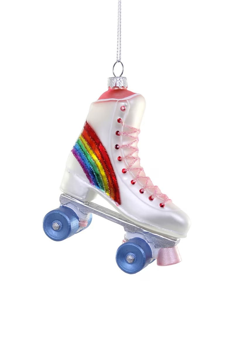 Rainbow Roller Skate Ornament –