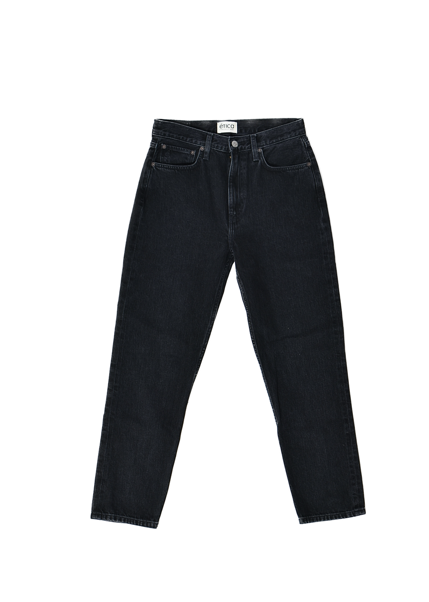 etica Finn Slim Straight Jeans: Black Rock |