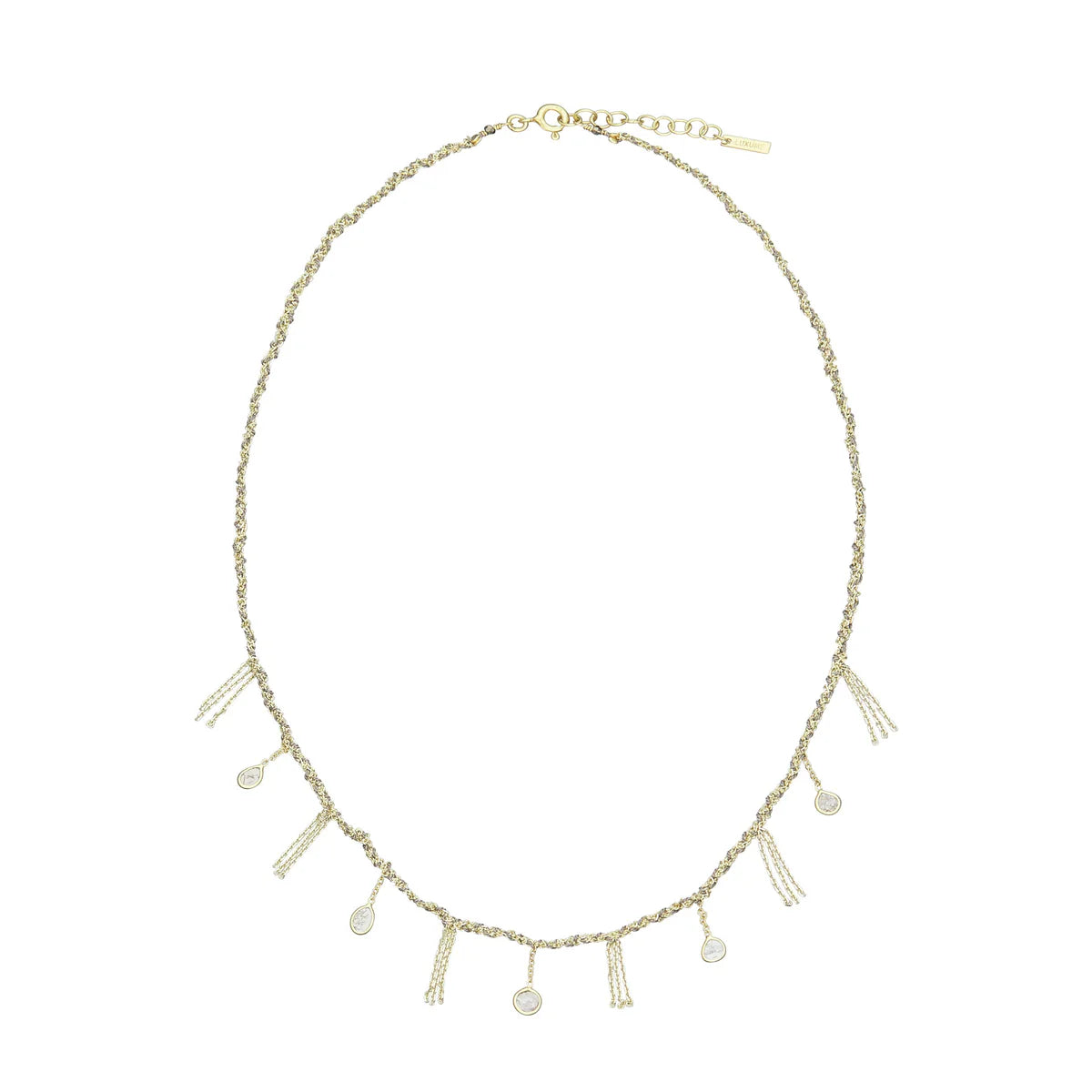 N° 607 Necklace Gold/Grey