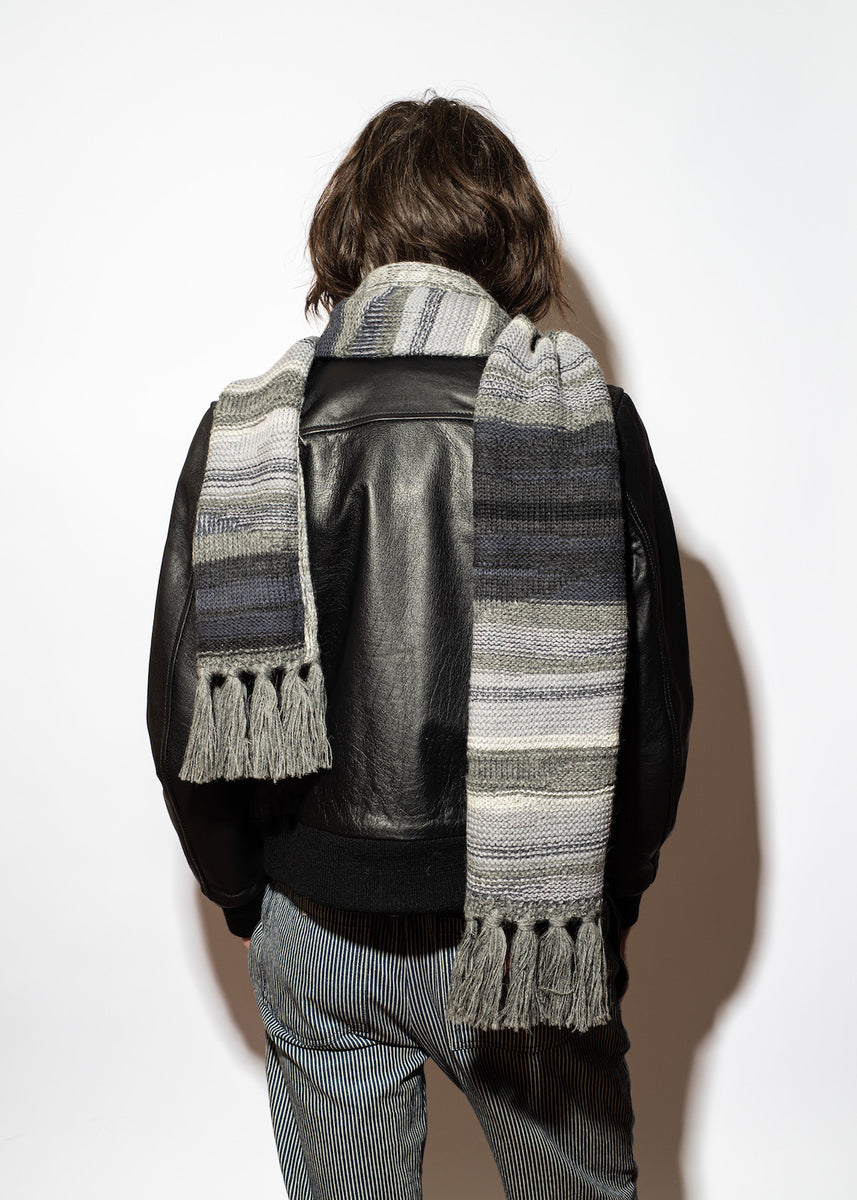Shupaca Colorado Charcoal Fringe Scarf |